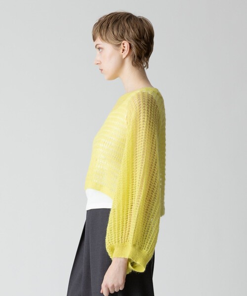 ニット セーター ドライモヘヤメッシュプルオーバー レディース allureville ニット セーター ドライモヘヤメッシュプルオーバー