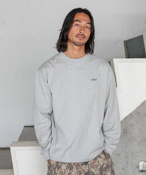 HEREIAM tシャツ 速乾 「HEREIAM MEN」吸水速乾/ワッペンロゴロング