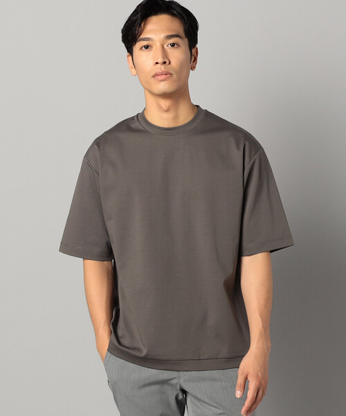 COMME CA MEN（コムサメン） tシャツ シルケットポンチ フライスリブT