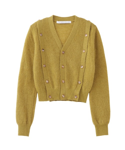 ニット セーター MOHAIR CARDIGAN WITH BUTTON レディース
