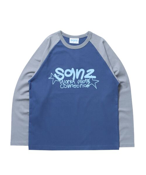 ラグラン様 アメカジ定番】ワンポイントロゴラグランロングTシャツ メンズ
