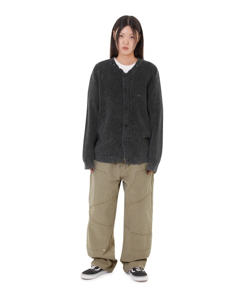 OY（オーワイ） カーディガン DISTRESSED DYED CARDIGAN/ダメージ加工