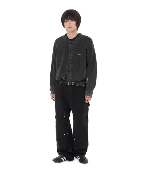 OY（オーワイ） カーディガン DISTRESSED DYED CARDIGAN/ダメージ加工