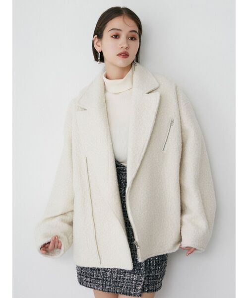 MURUA アウター MURUA（ムルーア） ブルゾン アウター ループニードルライダース