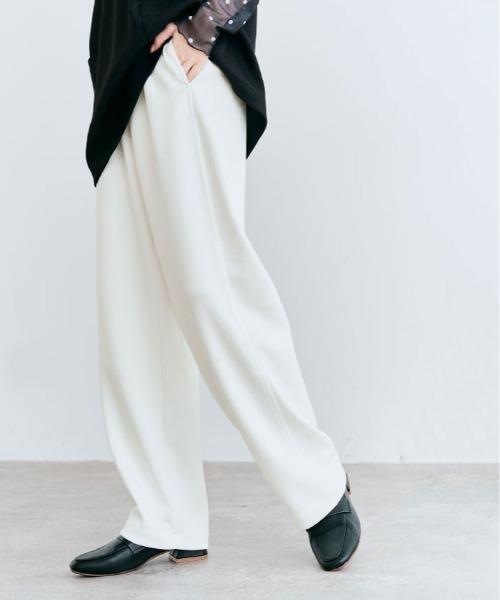 スラックス パンツ ダンボール コクーンパンツ レディース