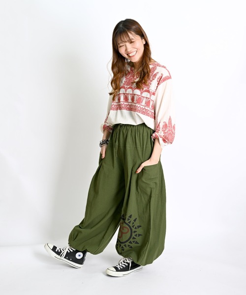marai（マーライ） パンツ エスニック柄 サルエルバルーンパンツ
