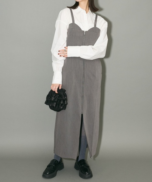 キャミワンピース ワンピース ダブルジップキャミワンピース : ZOZOTOWN Yahoo!店