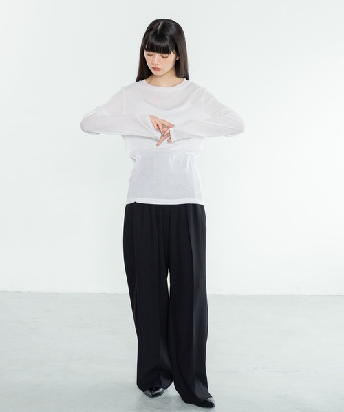 tシャツ シアーテレコＴ／ロングスリーブ　 242273 レディース tシャツ シアーテレコT／ロングスリーブ 242273 レディース