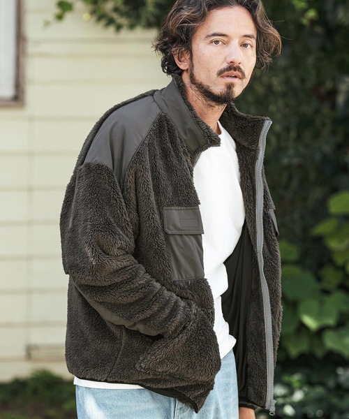 CAMBIO（カンビオ） ブルゾン アウター mj10424-Short Micro Fur Nylon