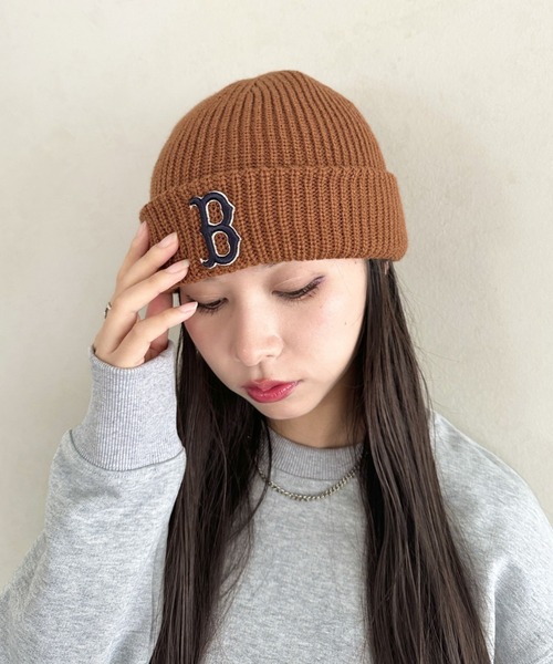 クララMLB [Korea] 猫耳 ミャオン ビーニー 紐付き韓国限定 白 クララ様専用MLB [Korea] 猫耳 ミャオン ビーニー 紐付き韓国限定 白