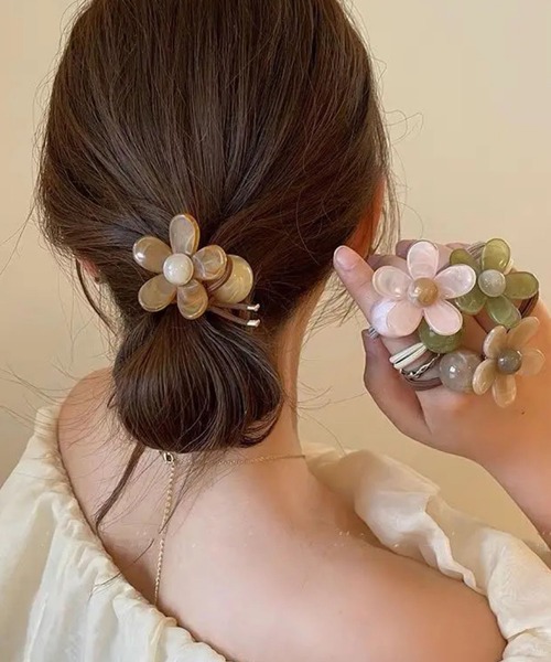 e.m. Fleur ヘアゴム Mignonjour ヘアゴム FReePLACe/フラワーヘアゴム R0044