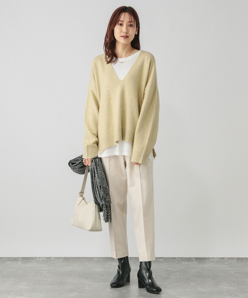 GLOBAL WORK パンツ あったかウツクシルエットプレミアムスリム
