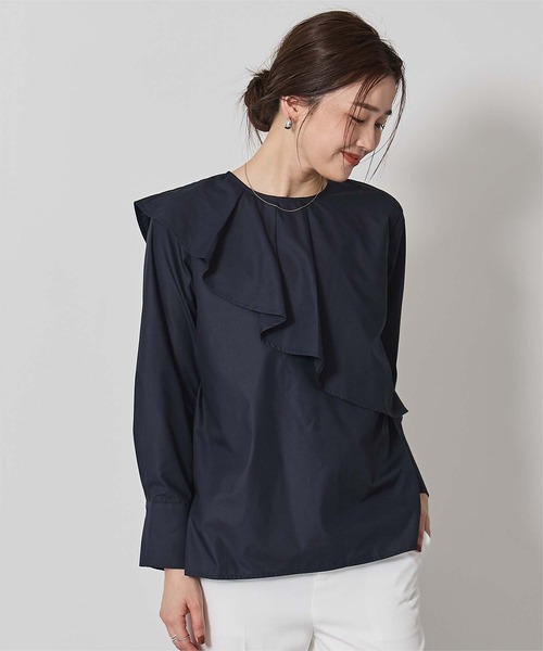 Noble - アシンメトリーラッフルブラウス Noble（ノーブル）の「アシンメトリーラッフルブラウス