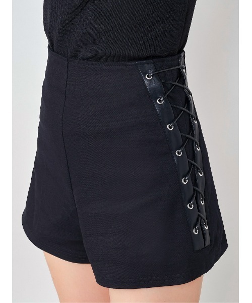 Darich ハイウエストレースアップショートパンツ Mサイズ★ Darich（ダーリッチ） パンツ ハイウエストレースアップショートパンツ