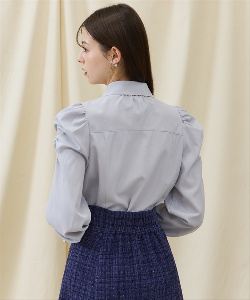 SWINGLE（スウィングル） ブラウス シャツ 3Dフラワーレース衿