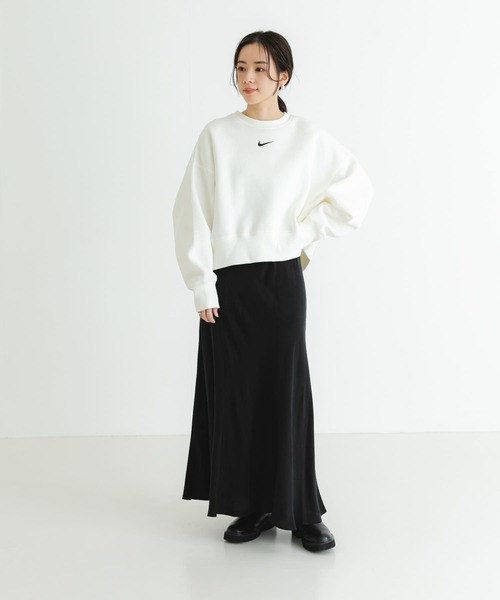 NIKE フリースロングスリーブクルー ブラック M/L NIKE トレーナー スウェット NIKE フリースロングスリーブクルー