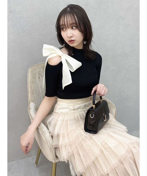 dazzlin ダズリン　ティアードチュールスカート dazzlin スカート ティアードチュールスカート : ZOZOTOWN Yahoo