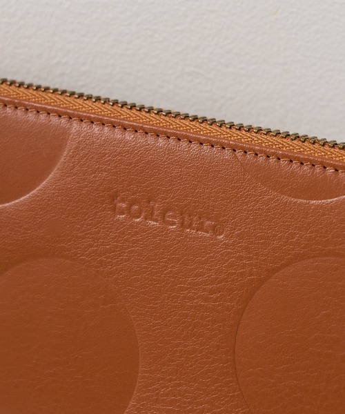 toleur 財布 「toleur」ランダムドットラウンドファスナー