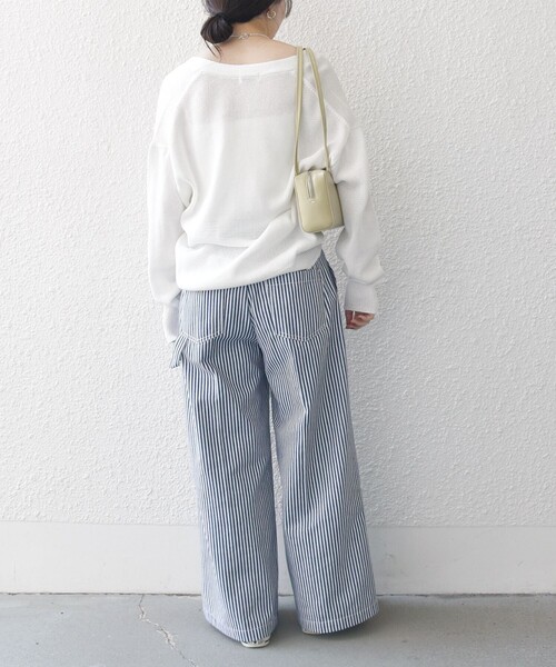 SHIPS any:〈手洗い可能〉バルキー シアー Vネック ニット カーディガン SHIPS｜SHIPS any:<手洗い可能>バルキー シアー Vネック ニット