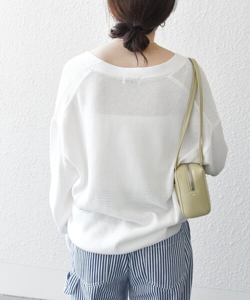 SHIPS for women / シップスウィメン SHIPS any:〈手洗い可能〉バルキー シアー Vネック ニット カーディガン SHIPS｜SHIPS any:<手洗い可能>バルキー シアー Vネック ニット