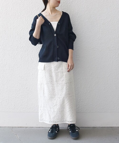 SHIPS for women / シップスウィメン SHIPS any:〈手洗い可能〉バルキー シアー Vネック ニット カーディガン セール】SHIPS any:〈手洗い可能〉バルキー シアー Vネック