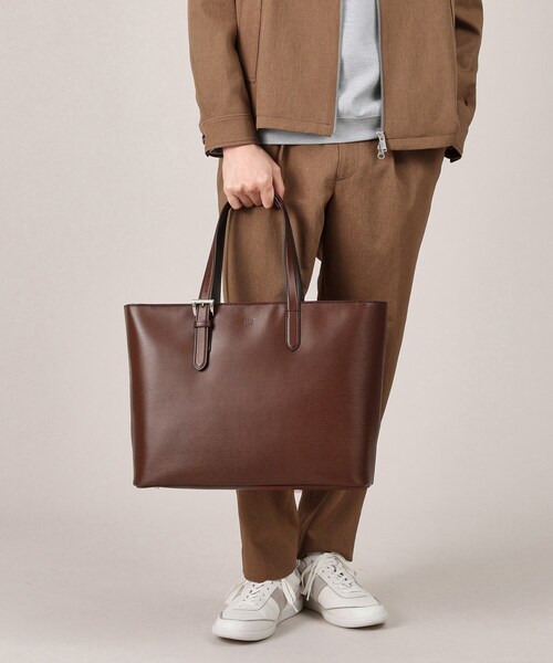 【美品】TAKEO KIKUCHI (タケオキクチ) 水シボレザー トートバッグ TAKEO KIKUCHI（タケオキクチ）の「◇水シボ トートバック