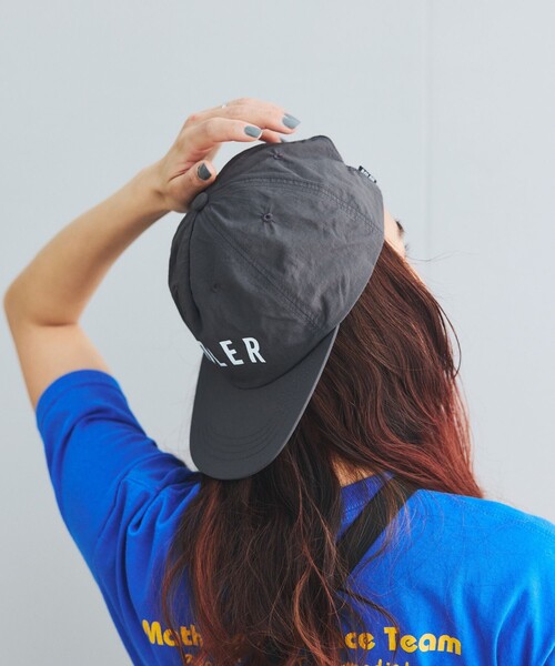 LESQUE × POLER ナイロンキャップ / ネイビー POLeR キャップ 帽子 × FREAK'S STORE/ポーラー フリークス