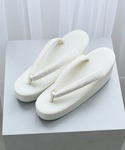 草履バッグ ジャガード 厚底草履 3枚芯 日本...の詳細画像3