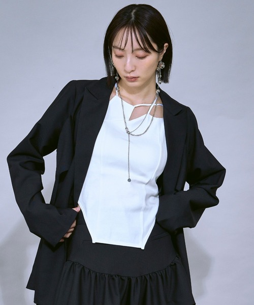 【新品未使用】Invel キャミソール　XL カップ無　黒　MIG3 夏冬OK オールシーズン使える ベーシック ブラトップ カップ付き