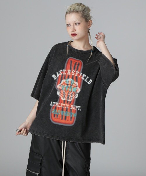 tシャツ DankeSchon/ダンケシェーン/GRADATION CHEMICAL TEE BAKERSF レディース メンズ