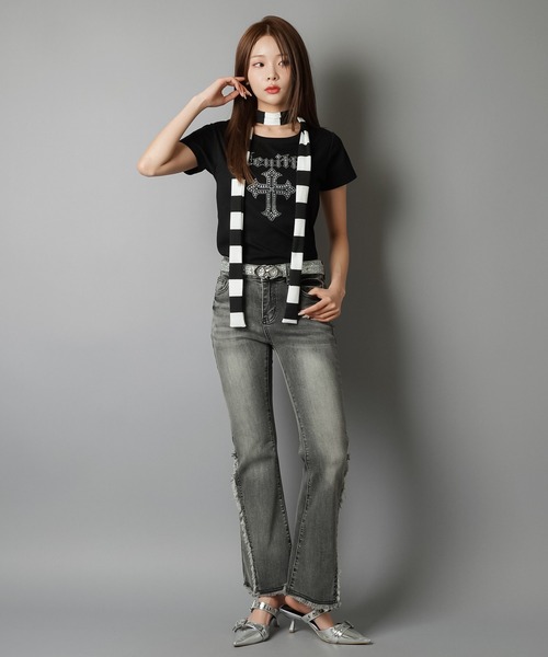 tシャツ スピンロゴ S/S Ｔシャツ レディース SPINNS tシャツ 半袖ピタTシャツ/USA レディース : ZOZOTOWN