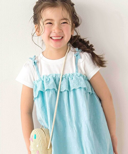 SLAP SLIP（スラップスリップ） ワンピース 「お揃い」肩リボン