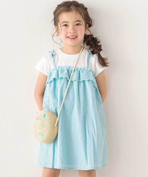 SLAP SLIP（スラップスリップ） ワンピース 「お揃い」肩リボン