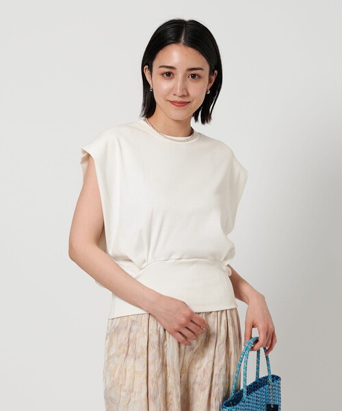 tシャツ コットンフライス ショルダータック プルオーバー レディース BEAUTY＆YOUTH UNITED ARROWS tシャツ コットンフライス