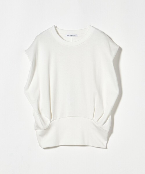 tシャツ コットンフライス ショルダータック プルオーバー レディース BEAUTY＆YOUTH UNITED ARROWS tシャツ コットンフライス