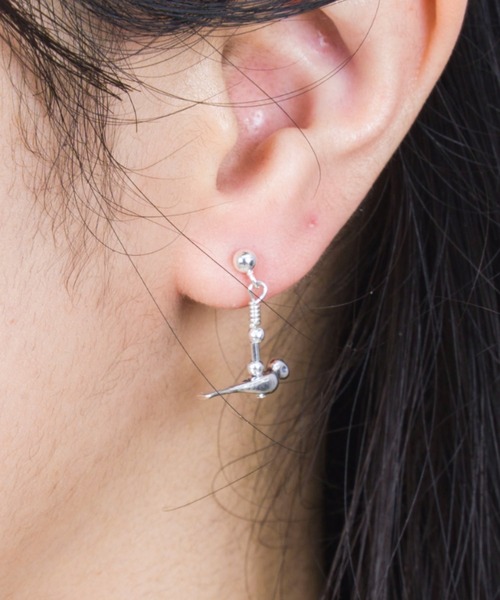 Harpo（アルポ） ピアス 「HARPO」シルバーロングピアス バード 小鳥