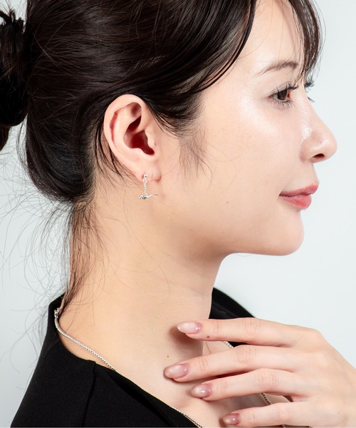 Harpo（アルポ） ピアス 「HARPO」シルバーロングピアス バード 小鳥