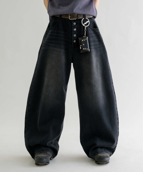 高級ブランド 「EPNK」Button ジーンズ epnok fly ボタン / pants denim wide パンツ