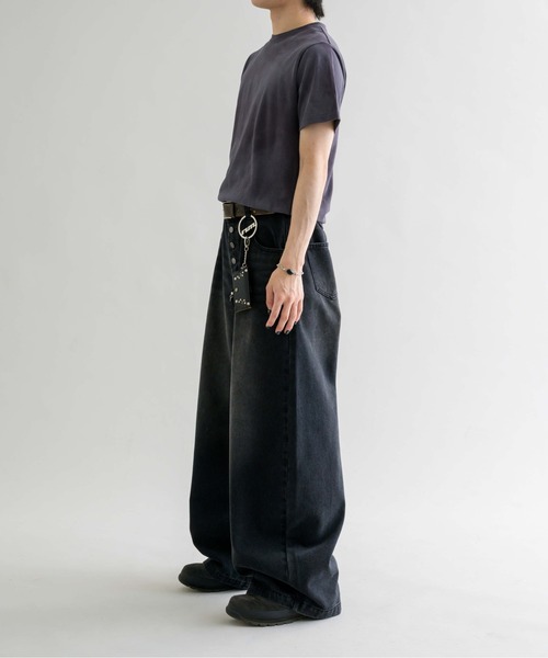 epnk ワイドデニムパンツ epnok ジーンズ 「EPNK」Button fly wide denim pants / ボタン