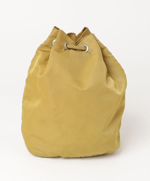 【PRADA】レザー ポーチ★1BC238_2CYS_F0287_V_OVO★イエロー Amber Leather Pouch | PRADA