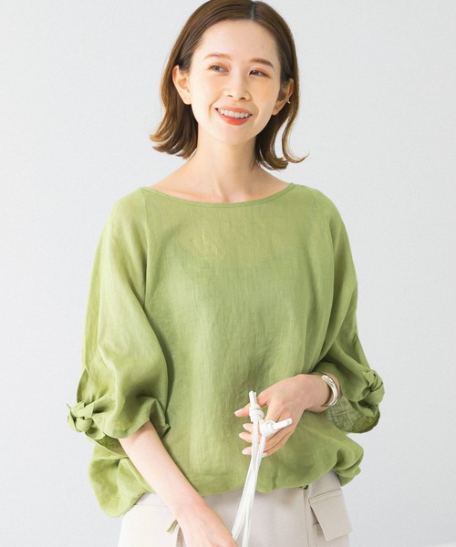 「URBAN RESEARCH ROSSO WOMEN」 ドルマンスリーブブラウス FREE グリーン系その他 レディース