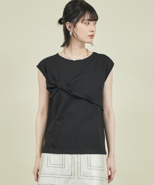 Settimissimo（セッティミッシモ） tシャツ フロント ツイストデザイン