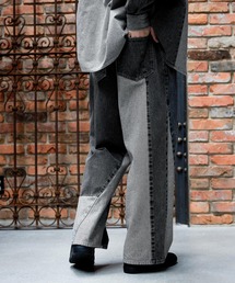 ジーンズ パッチワークデニムパンツ「niko and ...JEANS 2025AW」 メンズ レディース｜ZOZOTOWN Yahoo!店