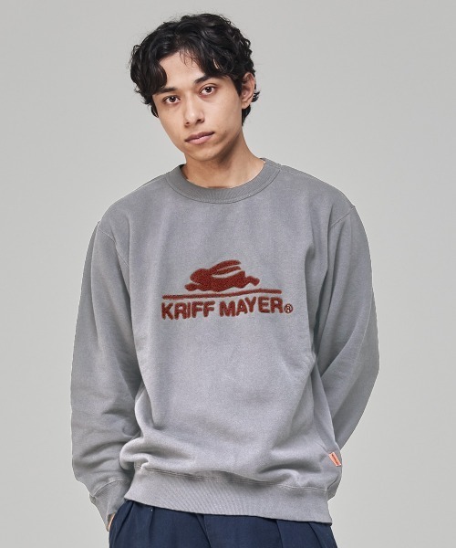 KRIFF MAYER（クリフメイヤー） トレーナー スウェット サガラ刺繍裏