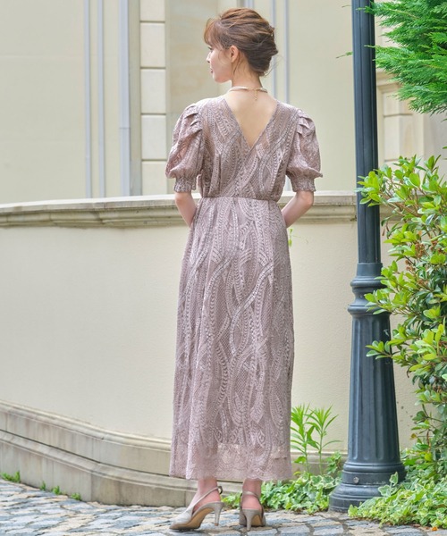 「GIRL」 半袖ワンピース M ブルーグレー レディース_画像2