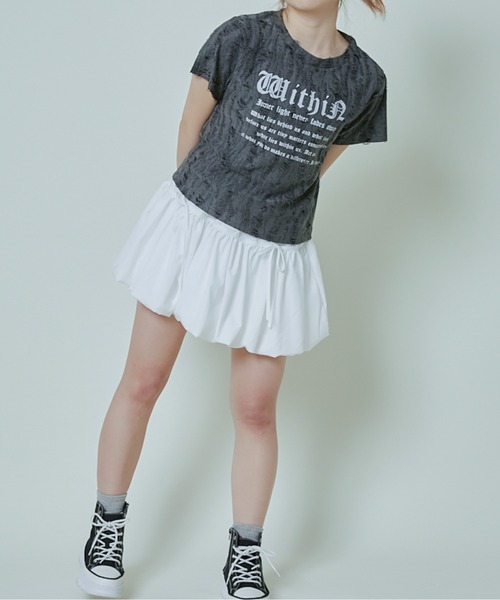 tシャツ 「ダメージ加工×英字ロゴ」エモTシャツ レディース : ZOZOTOWN