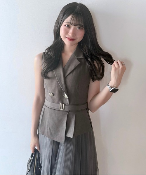 NOMAE ワンピース テーラードジレドッキングワンピース