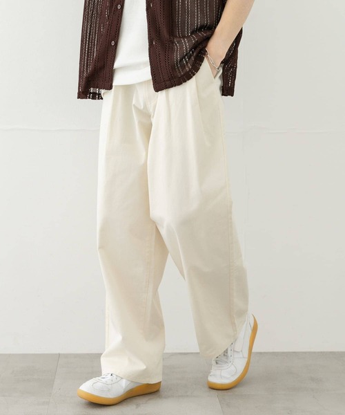 美品⭐︎アーバンリサーチ　タックワイドチノパンツ SENSE OF PLACE by URBAN RESEARCH チノパン 2タックワイド
