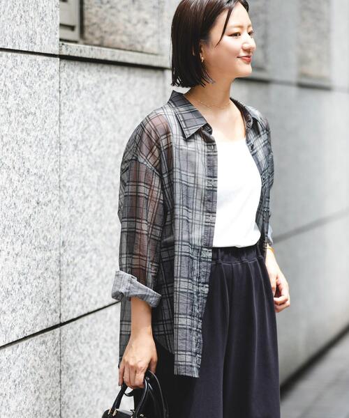 URBAN RESEARCH（アーバンリサーチ） ブラウス シャツ シアーチェック
