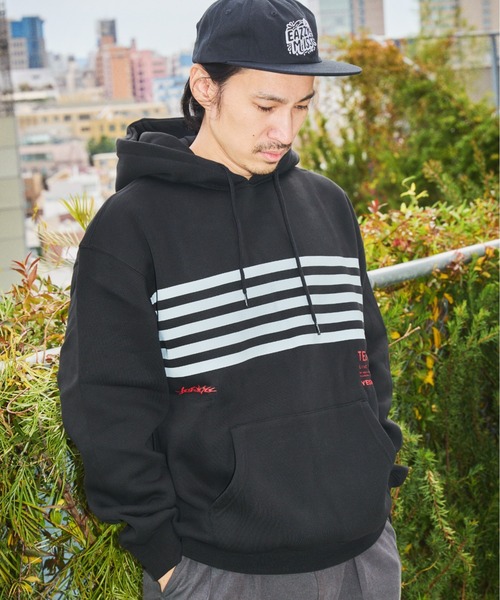 TENGA（テンガ） パーカー Tenga x Y.E.S Stripe Hoodie Black メンズ